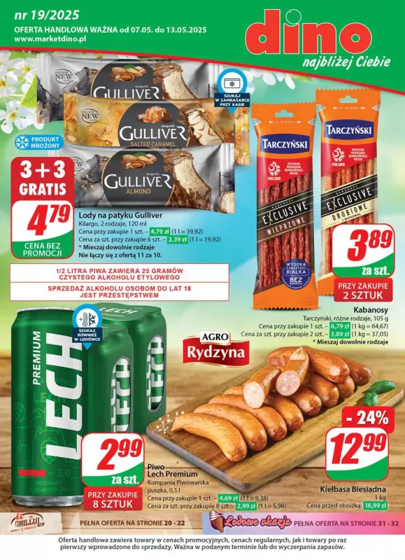Dino - gazetka promocyjna Gazetka od środy 07.05 do wtorku 13.05
