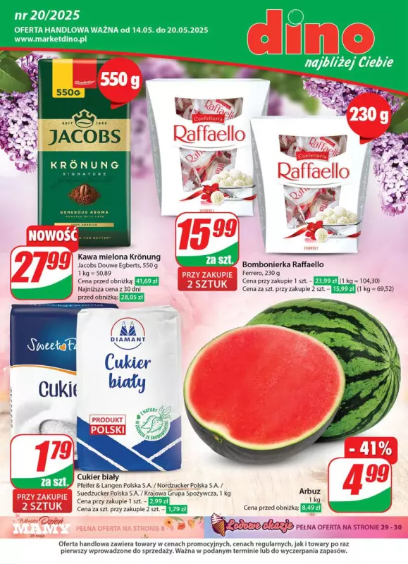 Dino - gazetka promocyjna Gazetka od środy 14.05 do wtorku 20.05