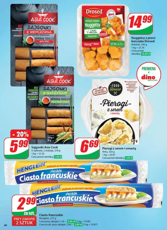 Dino - gazetka promocyjna Gazetka od środy 14.05 do wtorku 20.05 - strona 46