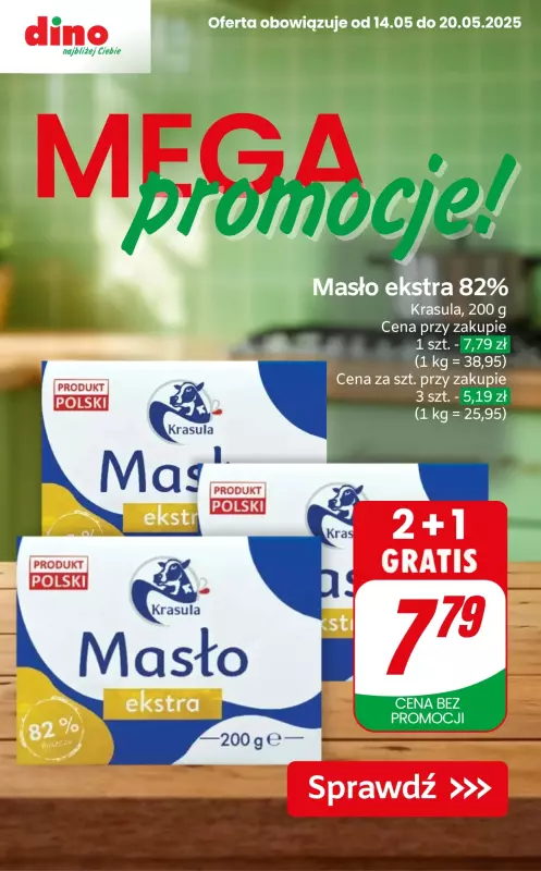 Dino - gazetka promocyjna MEGA promocje! od środy 14.05 do wtorku 20.05