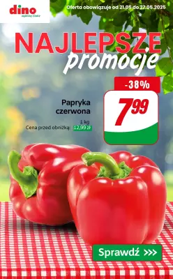Dino - gazetka promocyjna Najlepsze PROMOCJE od środy 21.05 do wtorku 27.05
