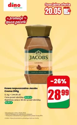 Dino - gazetka promocyjna Kawa - oferta na 20.05 | Promocje spoza gazetki od wtorku 20.05 do wtorku 20.05