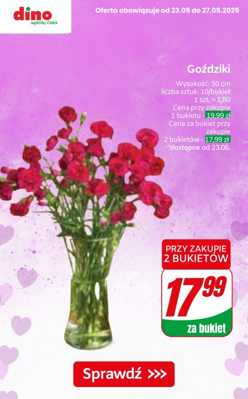 Dino - gazetka promocyjna Kwiaty, czekoladki i upominki na Dzień Mamy! od czwartku 22.05 do wtorku 27.05 - strona 9