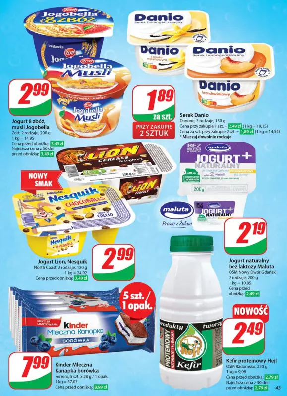 Dino - gazetka promocyjna Gazetka od środy 28.05 do wtorku 03.06 - strona 43