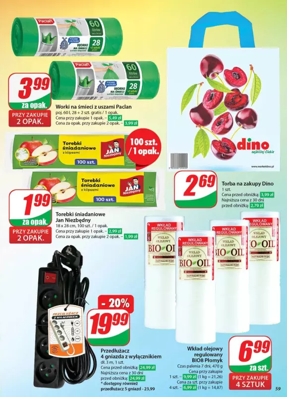 Dino - gazetka promocyjna Gazetka od środy 04.06 do wtorku 10.06 - strona 59