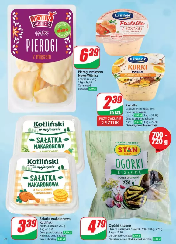 Dino - gazetka promocyjna Gazetka od środy 04.06 do wtorku 10.06 - strona 44
