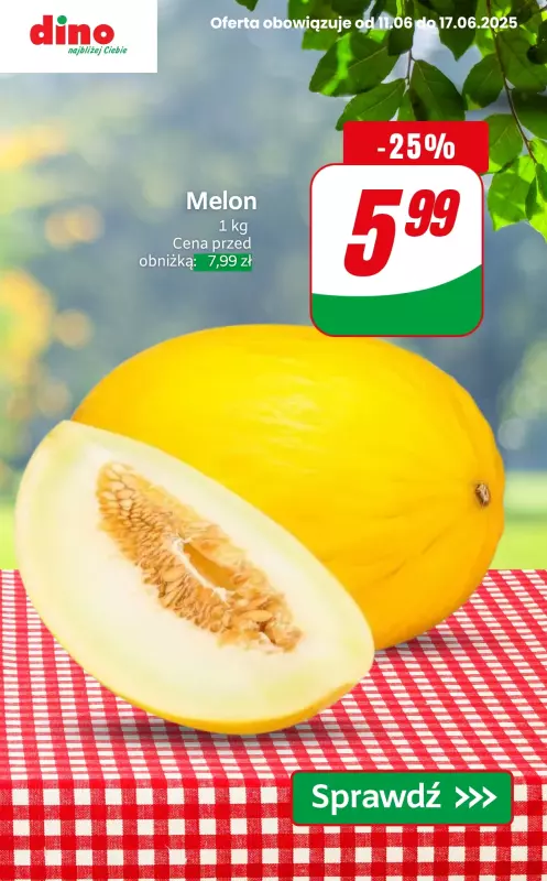 Dino - gazetka promocyjna Warzywa i owoce do -40% od czwartku 12.06 do wtorku 17.06 - strona 3