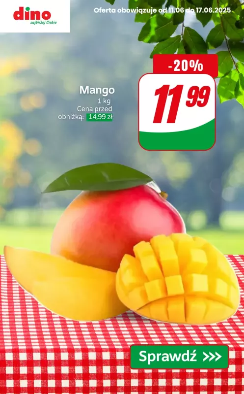 Dino - gazetka promocyjna Warzywa i owoce do -40% od czwartku 12.06 do wtorku 17.06 - strona 2