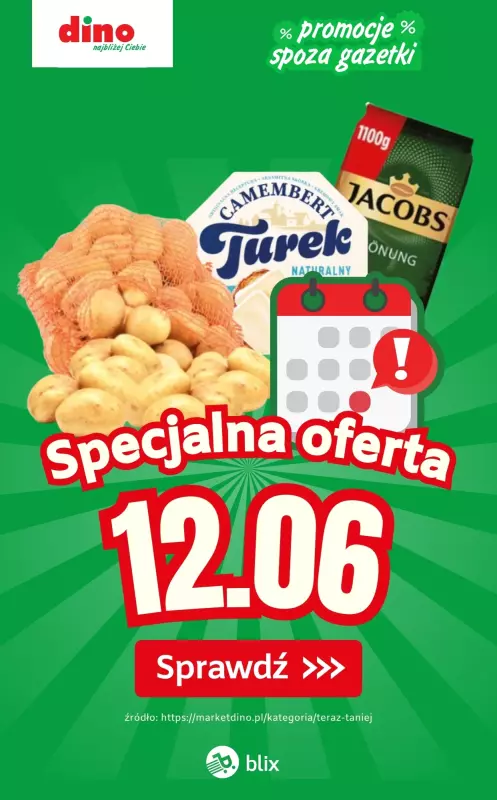 Dino - gazetka promocyjna Specjalna oferta na 12.06.2025 - promocje spoza gazetki od czwartku 12.06 do czwartku 12.06