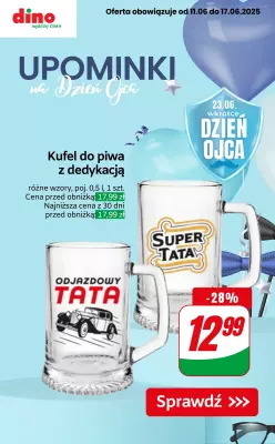 Dino - gazetka promocyjna Upominki na Dzień Ojca od piątku 13.06 do wtorku 17.06