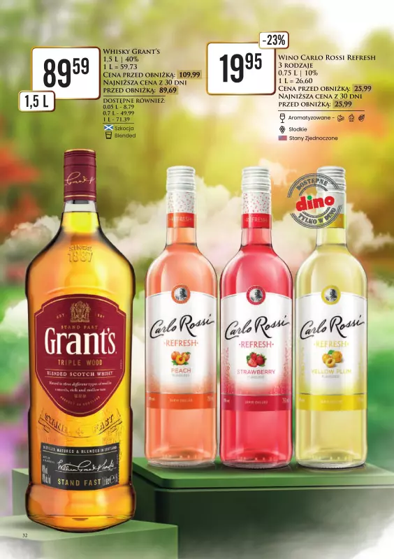 Dino - gazetka promocyjna Katalog alkoholowy od poniedzia艂ku 16.06 do niedzieli 22.06 - strona 32 Dino - gazetka promocyjna Katalog alkoholowy od poniedzia艂ku 16.06 do niedzieli 22.06 - strona 32