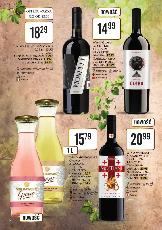 Dino - gazetka promocyjna Katalog alkoholowy od poniedziałku 16.06 do niedzieli 22.06 - strona 26