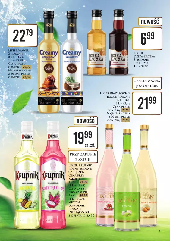 Dino - gazetka promocyjna Katalog alkoholowy od poniedziałku 16.06 do niedzieli 22.06 - strona 19