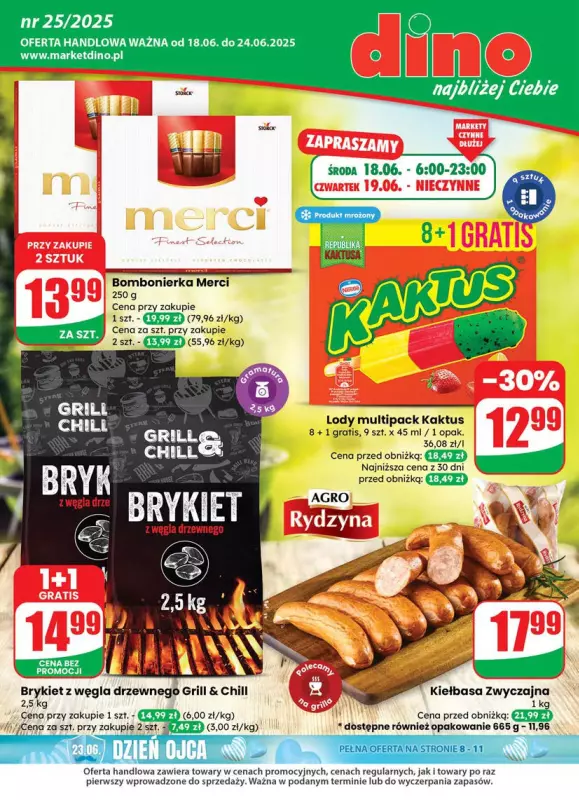 Dino - gazetka promocyjna Gazetka od środy 18.06 do wtorku 24.06