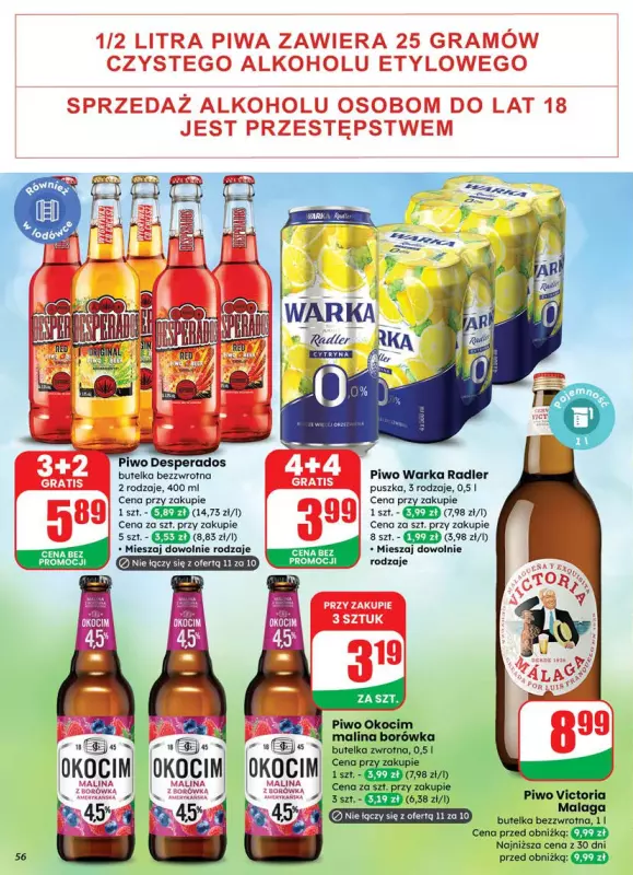 Dino - gazetka promocyjna Gazetka od środy 18.06 do wtorku 24.06 - strona 56
