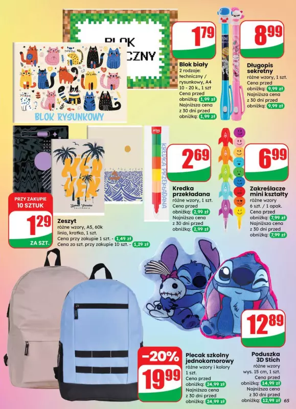 Dino - gazetka promocyjna Gazetka od środy 18.06 do wtorku 24.06 - strona 65