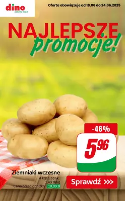 Dino - gazetka promocyjna Najlepsze PROMOCJE od środy 18.06 do wtorku 24.06