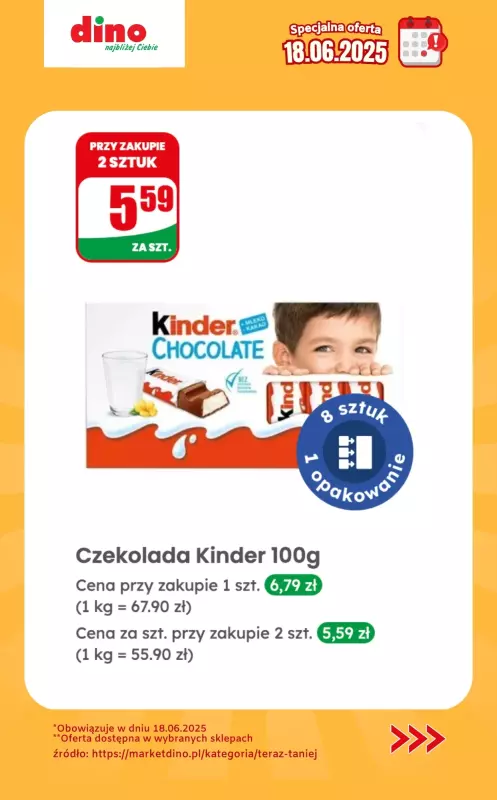 Dino - gazetka promocyjna Specjalna oferta na 18.06.2025 - promocje spoza gazetki od środy 18.06 do środy 18.06 - strona 7