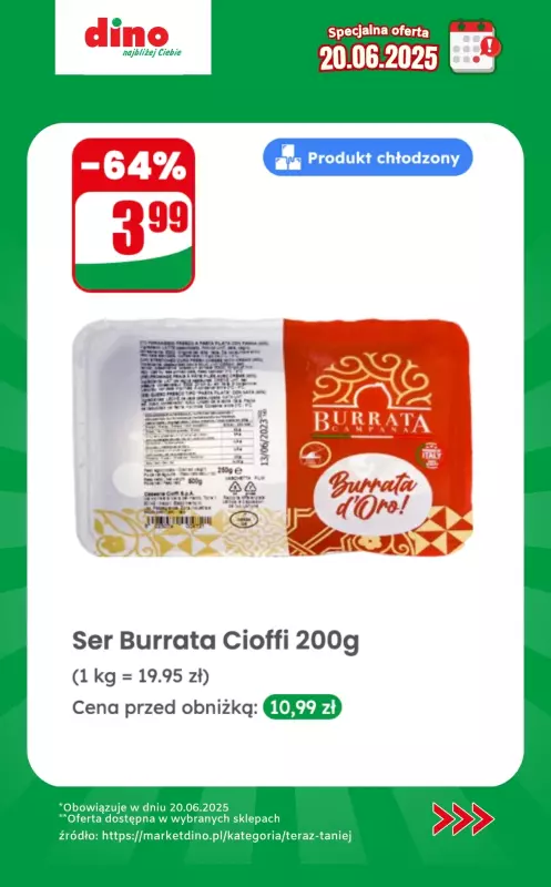 Dino - gazetka promocyjna Specjalna oferta na 20.06.2025 - promocje spoza gazetki od piątku 20.06 do piątku 20.06 - strona 9