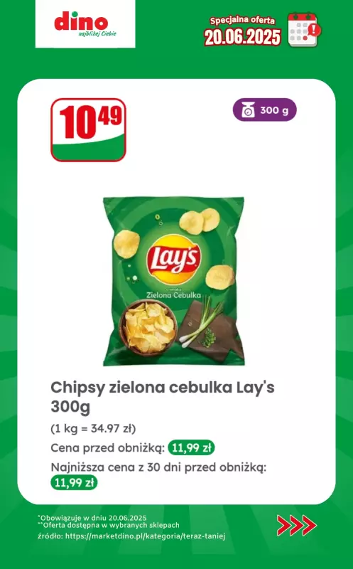 Dino - gazetka promocyjna Specjalna oferta na 20.06.2025 - promocje spoza gazetki od piątku 20.06 do piątku 20.06 - strona 10