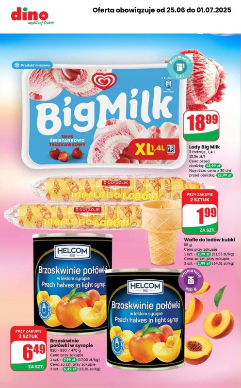 Dino - gazetka promocyjna Promocje na LODY od piątku 27.06 do wtorku 01.07 - strona 2