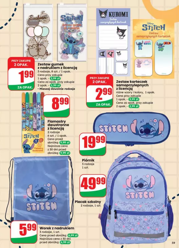 Dino - gazetka promocyjna Gazetka od środy 02.07 do wtorku 08.07 - strona 59