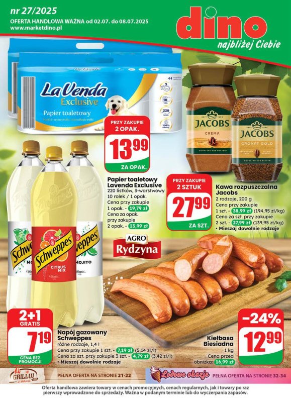 Dino - gazetka promocyjna Gazetka od środy 02.07 do wtorku 08.07
