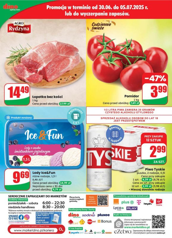 Dino - gazetka promocyjna Gazetka od środy 02.07 do wtorku 08.07 - strona 74