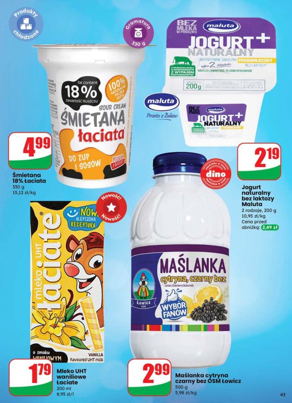 Dino - gazetka promocyjna Gazetka od środy 02.07 do wtorku 08.07 - strona 43