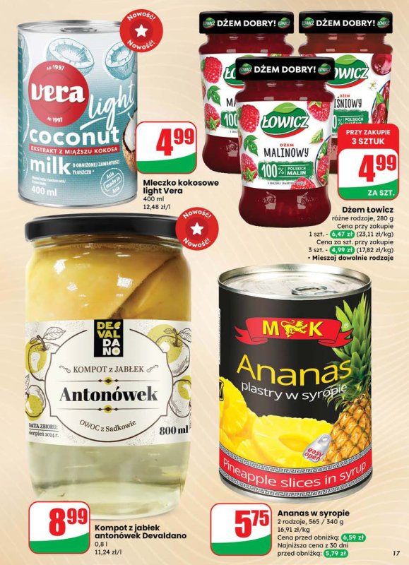 Dino - gazetka promocyjna Gazetka od środy 02.07 do wtorku 08.07 - strona 17