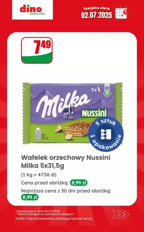 Dino - gazetka promocyjna Specjalna oferta na 02.07.2025 - promocje spoza gazetki od środy 02.07 do środy 02.07 - strona 7