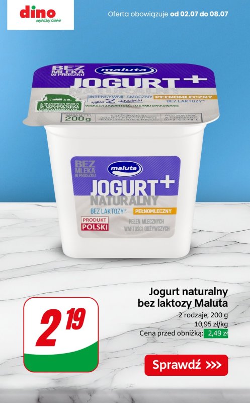 Dino - gazetka promocyjna Nabiał w SUPER cenach! od czwartku 03.07 do wtorku 08.07 - strona 8