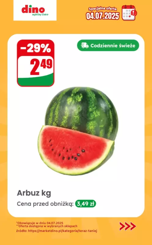 Dino - gazetka promocyjna Specjalna oferta na 04.07.2025 - promocje spoza gazetki   - strona 3