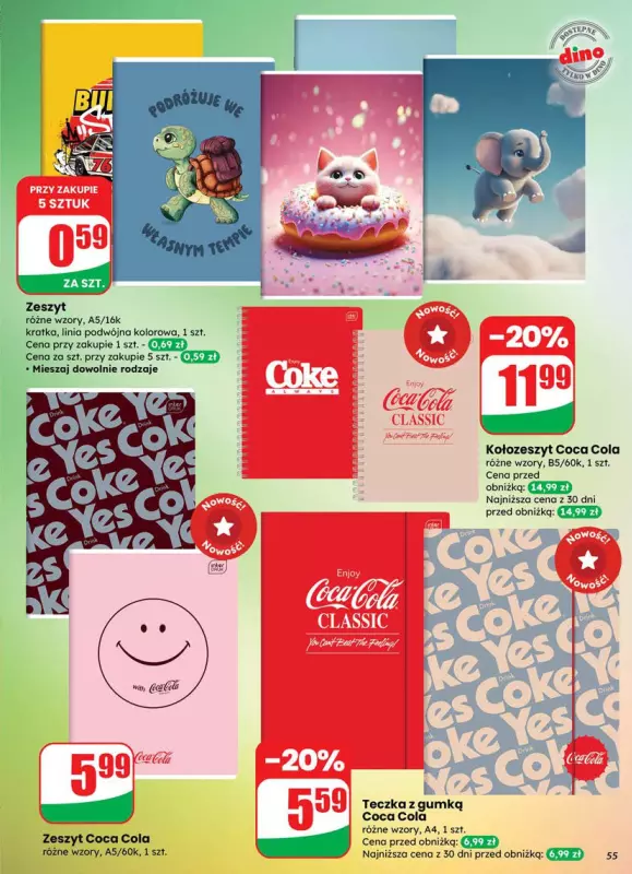 Dino - gazetka promocyjna Gazetka od środy 09.07 do wtorku 15.07 - strona 55