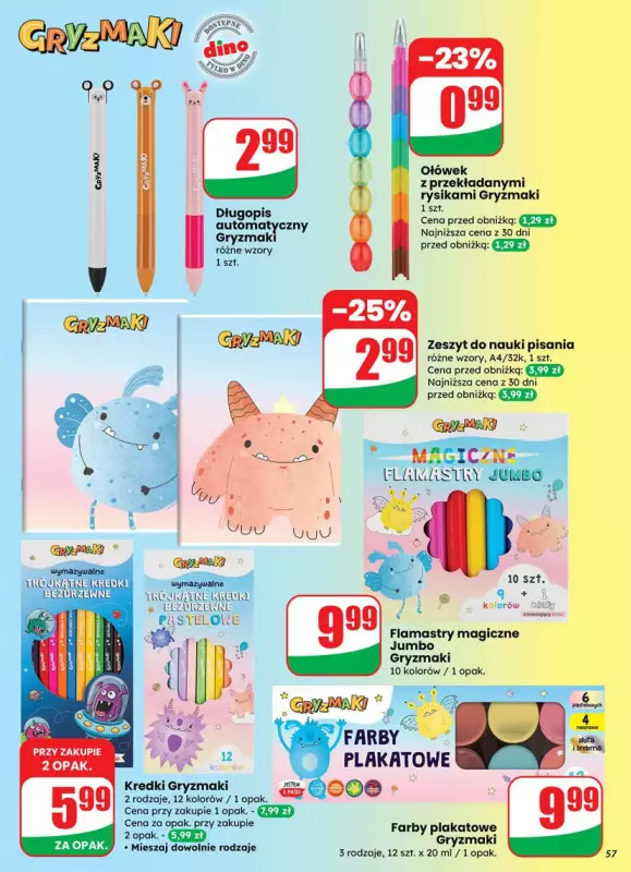 Dino - gazetka promocyjna Gazetka od środy 09.07 do wtorku 15.07 - strona 57