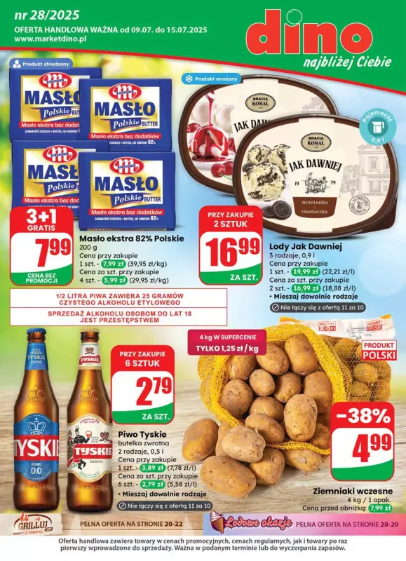 Dino - gazetka promocyjna Gazetka od środy 09.07 do wtorku 15.07