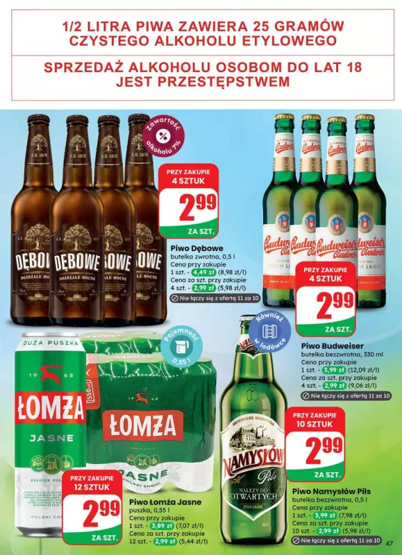 Dino - gazetka promocyjna Gazetka od środy 09.07 do wtorku 15.07 - strona 47