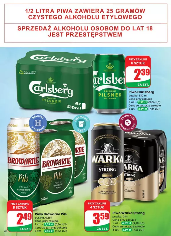 Dino - gazetka promocyjna Gazetka od środy 09.07 do wtorku 15.07 - strona 48