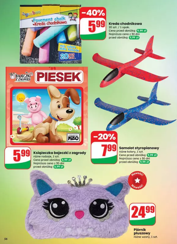 Dino - gazetka promocyjna Gazetka od środy 09.07 do wtorku 15.07 - strona 56