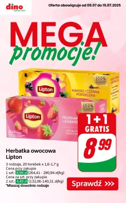 Dino - gazetka promocyjna MEGA promocje! od środy 09.07 do wtorku 15.07