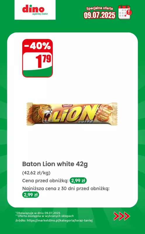 Dino - gazetka promocyjna Specjalna oferta na 09.07.2025 - promocje spoza gazetki   - strona 2