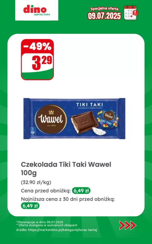 Dino - gazetka promocyjna Specjalna oferta na 09.07.2025 - promocje spoza gazetki od środy 09.07 do środy 09.07 - strona 10