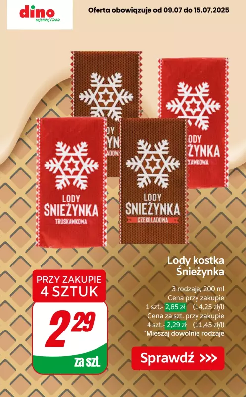 Dino - gazetka promocyjna Lodowe okazje! od czwartku 10.07 do wtorku 15.07 - strona 7