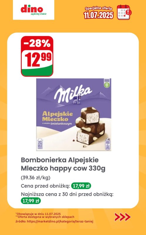 Dino - gazetka promocyjna Specjalna oferta na 11.07.2025 - promocje spoza gazetki od piątku 11.07 do piątku 11.07 - strona 5