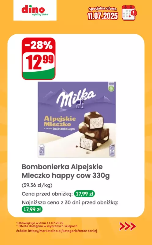 Dino - gazetka promocyjna Specjalna oferta na 11.07.2025 - promocje spoza gazetki od piątku 11.07 do piątku 11.07 - strona 5