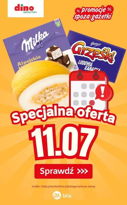 Dino - gazetka promocyjna Specjalna oferta na 11.07.2025 - promocje spoza gazetki  