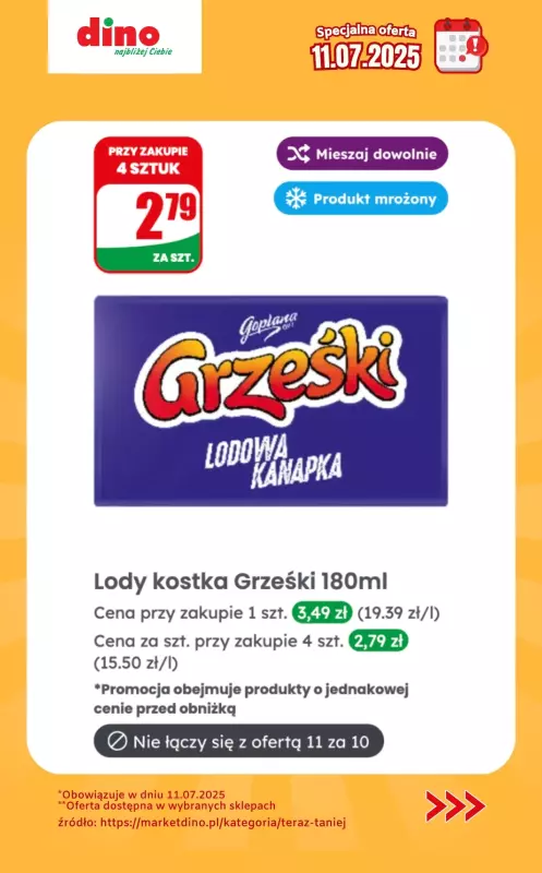 Dino - gazetka promocyjna Specjalna oferta na 11.07.2025 - promocje spoza gazetki od piątku 11.07 do piątku 11.07 - strona 7
