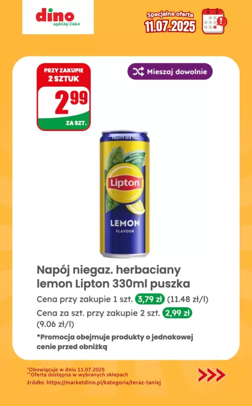 Dino - gazetka promocyjna Specjalna oferta na 11.07.2025 - promocje spoza gazetki od piątku 11.07 do piątku 11.07 - strona 4