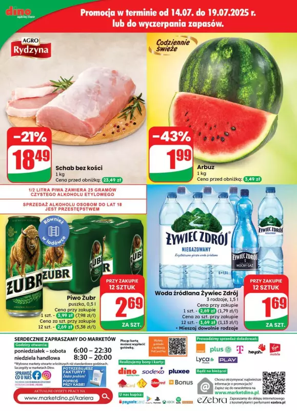 Dino - gazetka promocyjna Gazetka od środy 16.07 do wtorku 22.07 - strona 70
