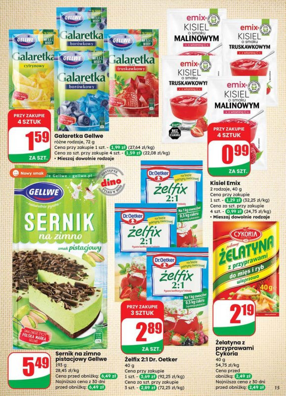 Dino - gazetka promocyjna Gazetka od środy 16.07 do wtorku 22.07 - strona 15